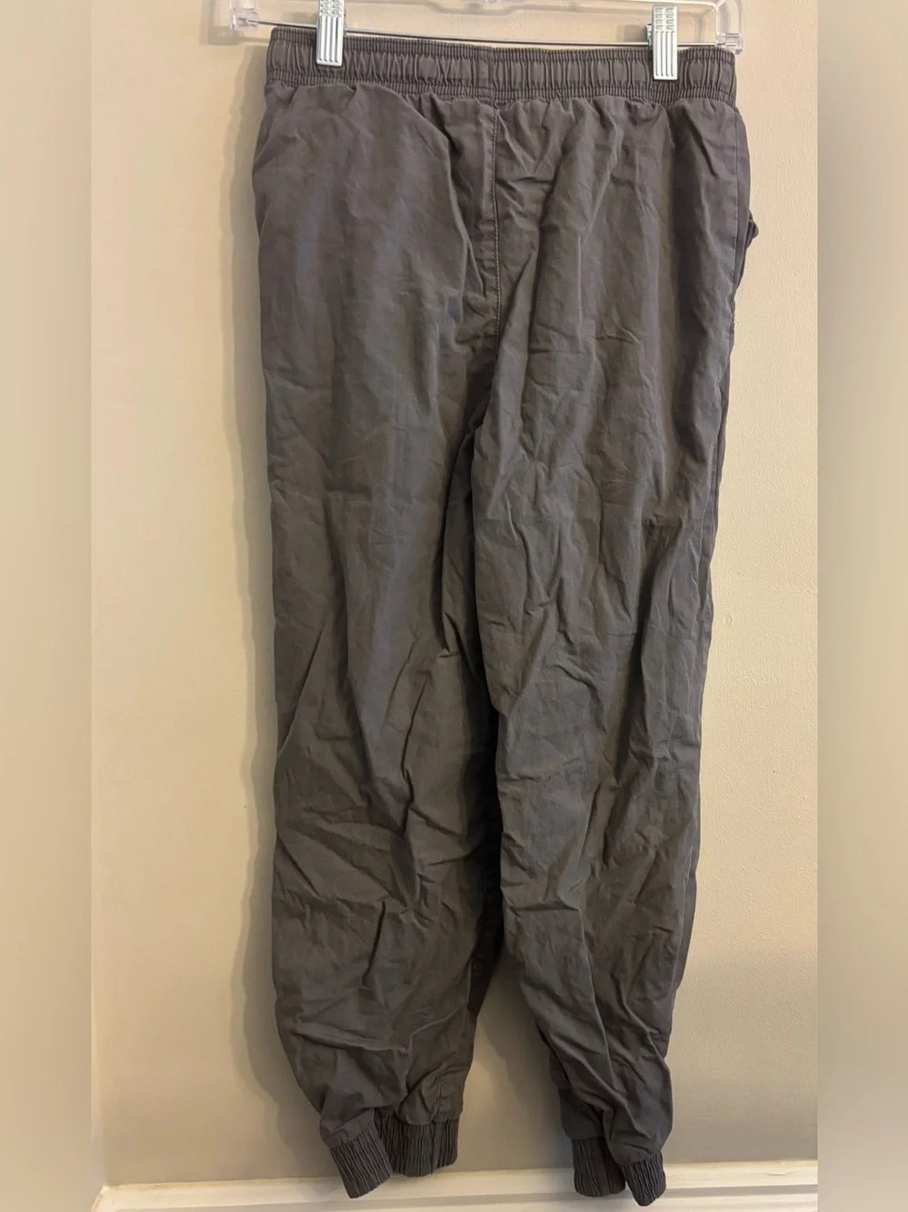 Boy’s Gray Elastic-Waist Jogger Pants